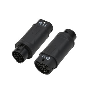 16A 32A type1 to type2 EV charging adapter SAE J1772 to IEC62196