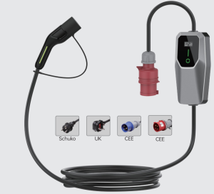 22kw Three phase IP65 IEC62196 type2 portable charger